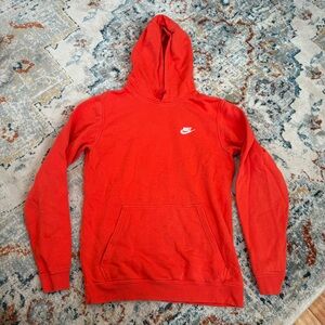 Nike Men’s Orange Long Sleeve Hoodie Size Small